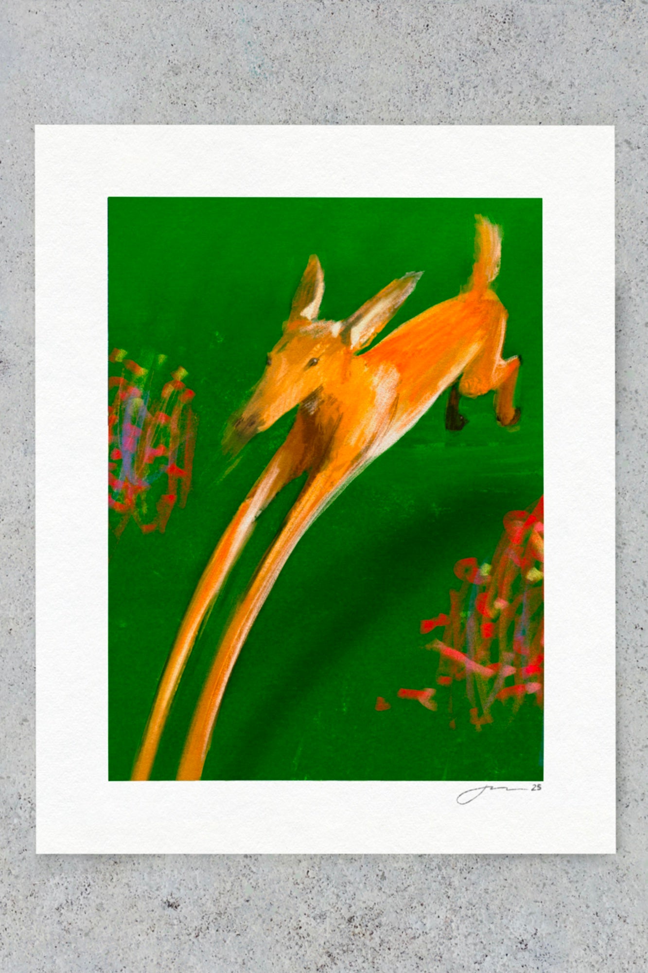 Long Deer 8"x10" Print