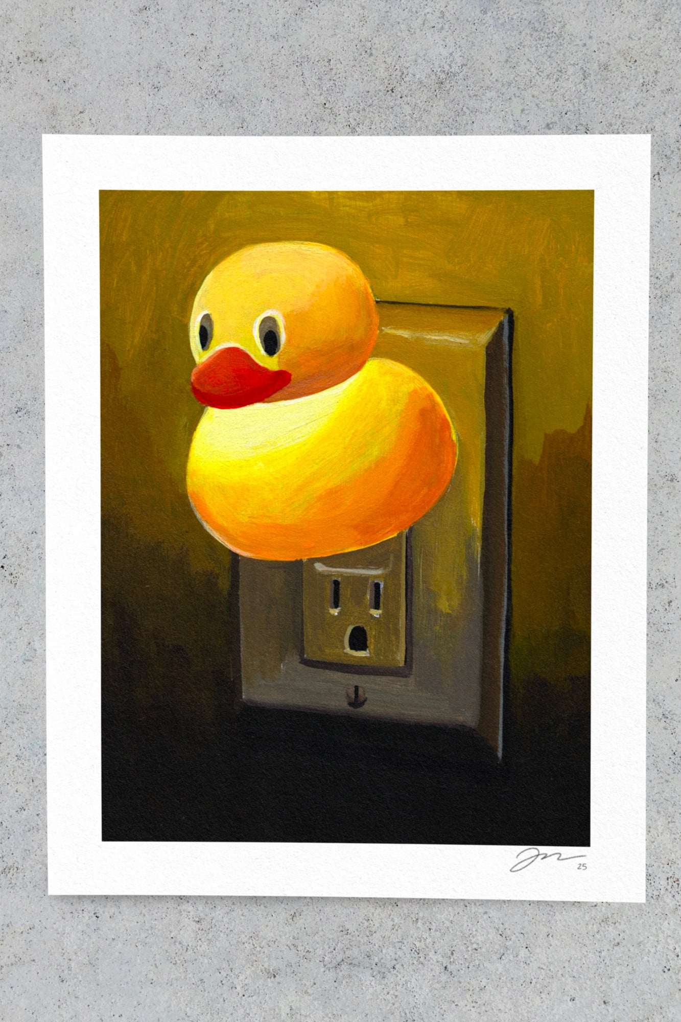 Rubber Duck Light 11"x14" Print