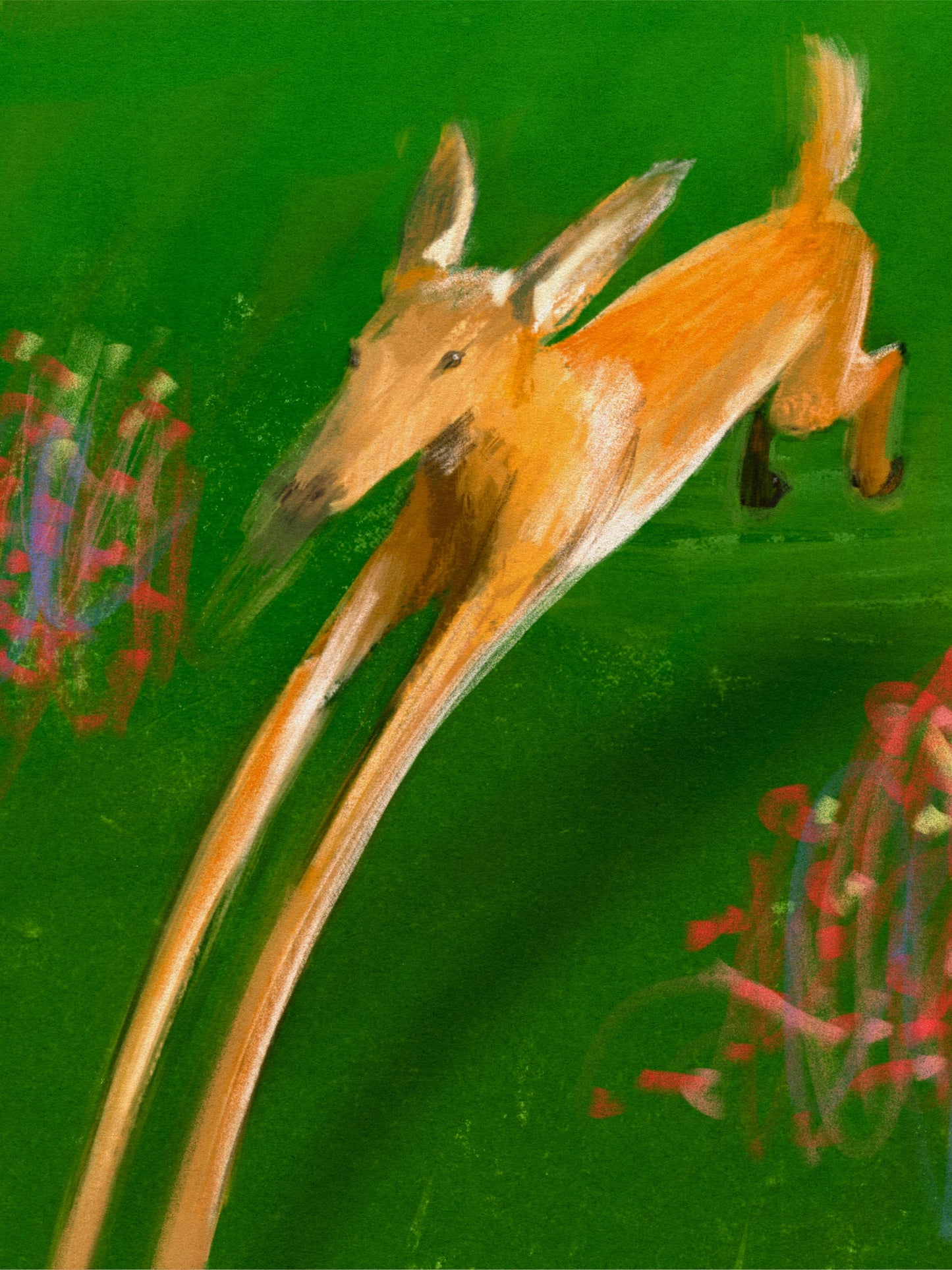Long Deer 8"x10" Print (SOLD OUT)
