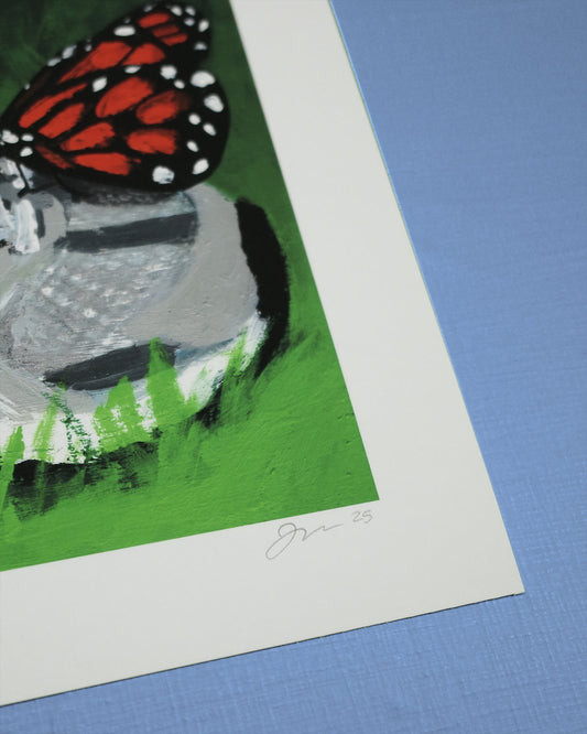 990 With Butterfly 8"x10" Print