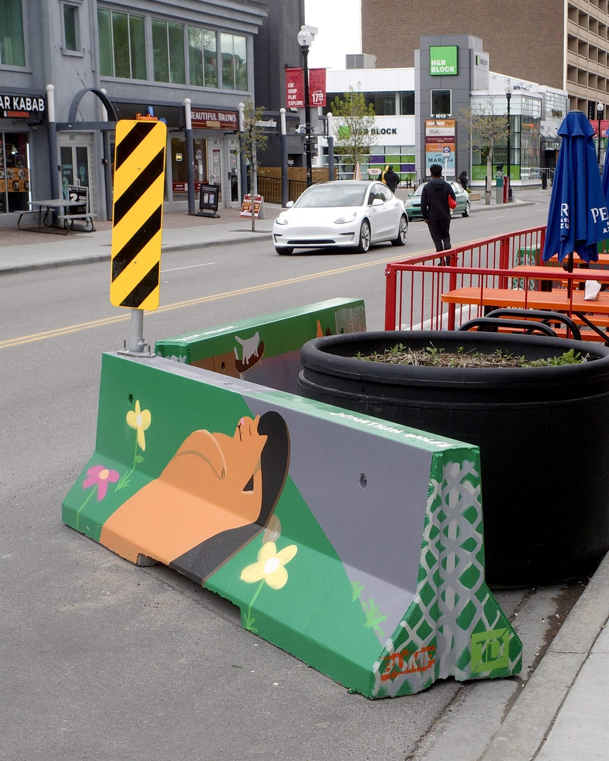 Cat Park, YYC BUMP Road Works Barrier Murals