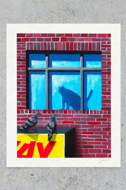 Bird Watching 11"x14" Print