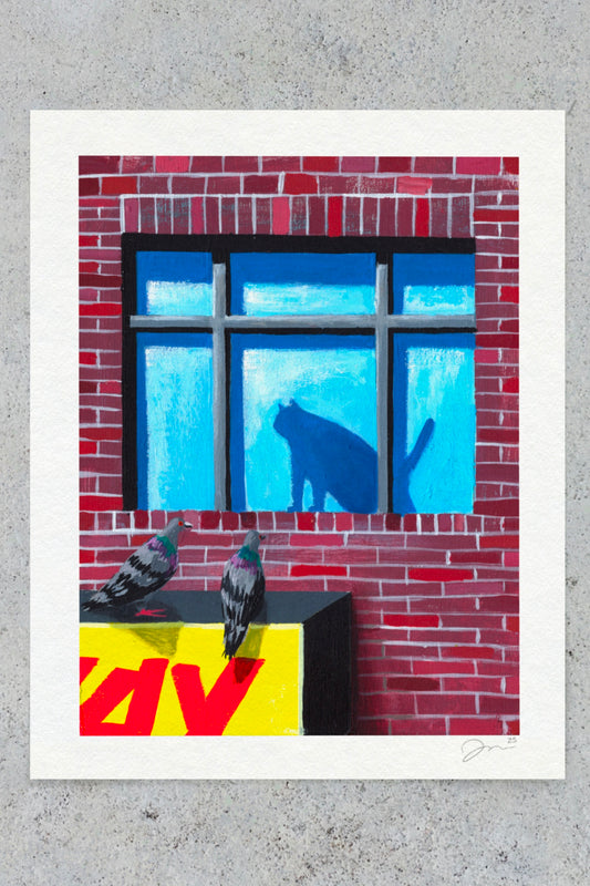Bird Watching 11"x14" Print