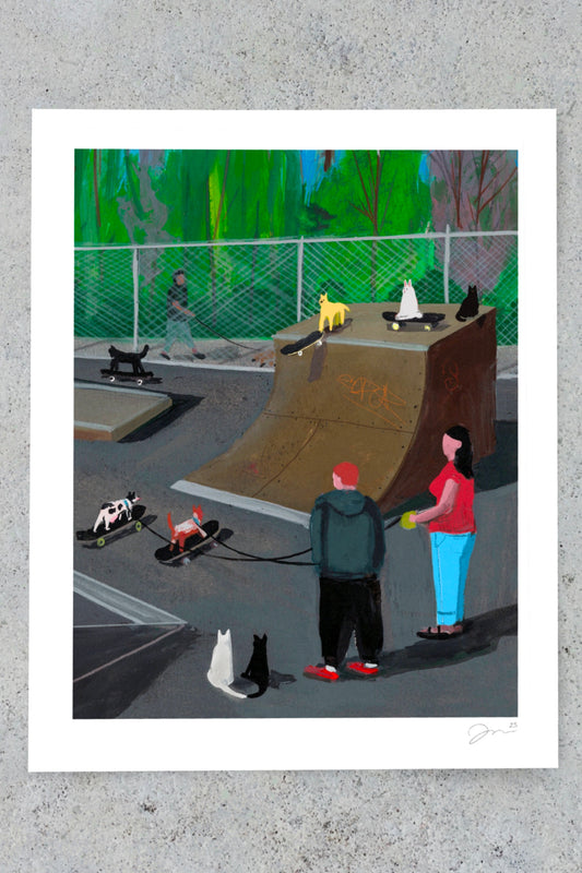 Pet Park 11"x14" Print