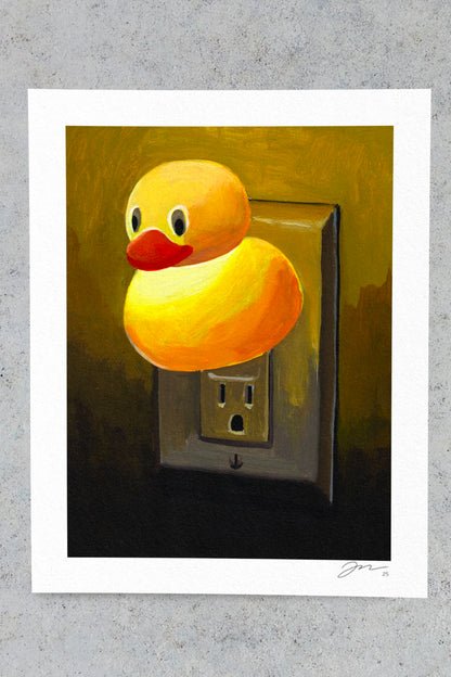 Rubber Duck Light 11"x14" Print