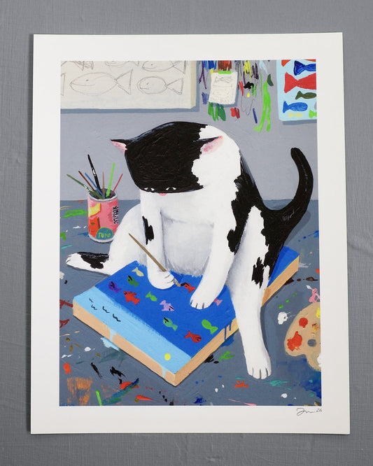 Artist in his Studio