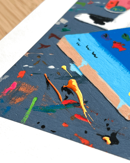 The Artist in his Studio Limited Edition Print