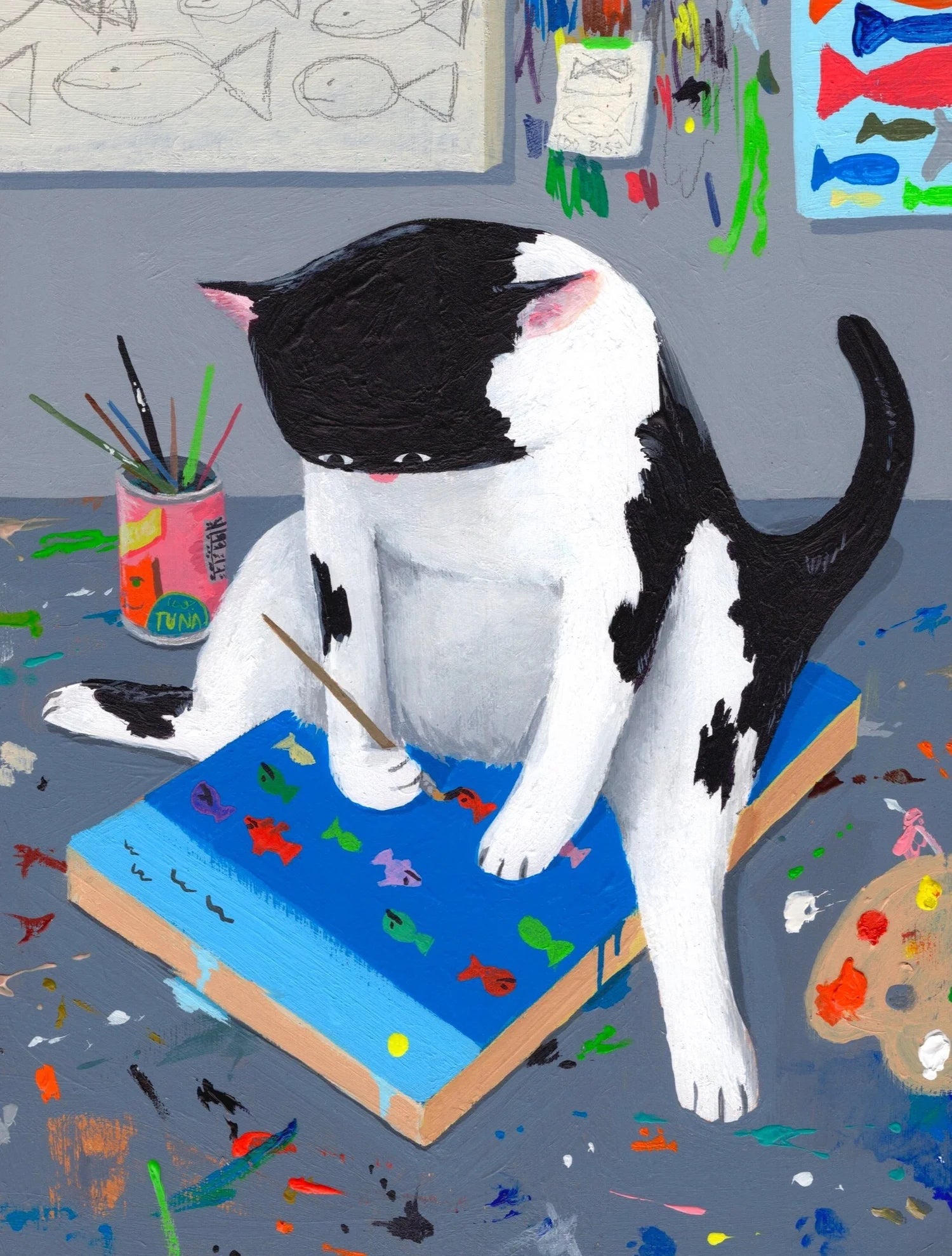 The Artist in his Studio Limited Edition Print