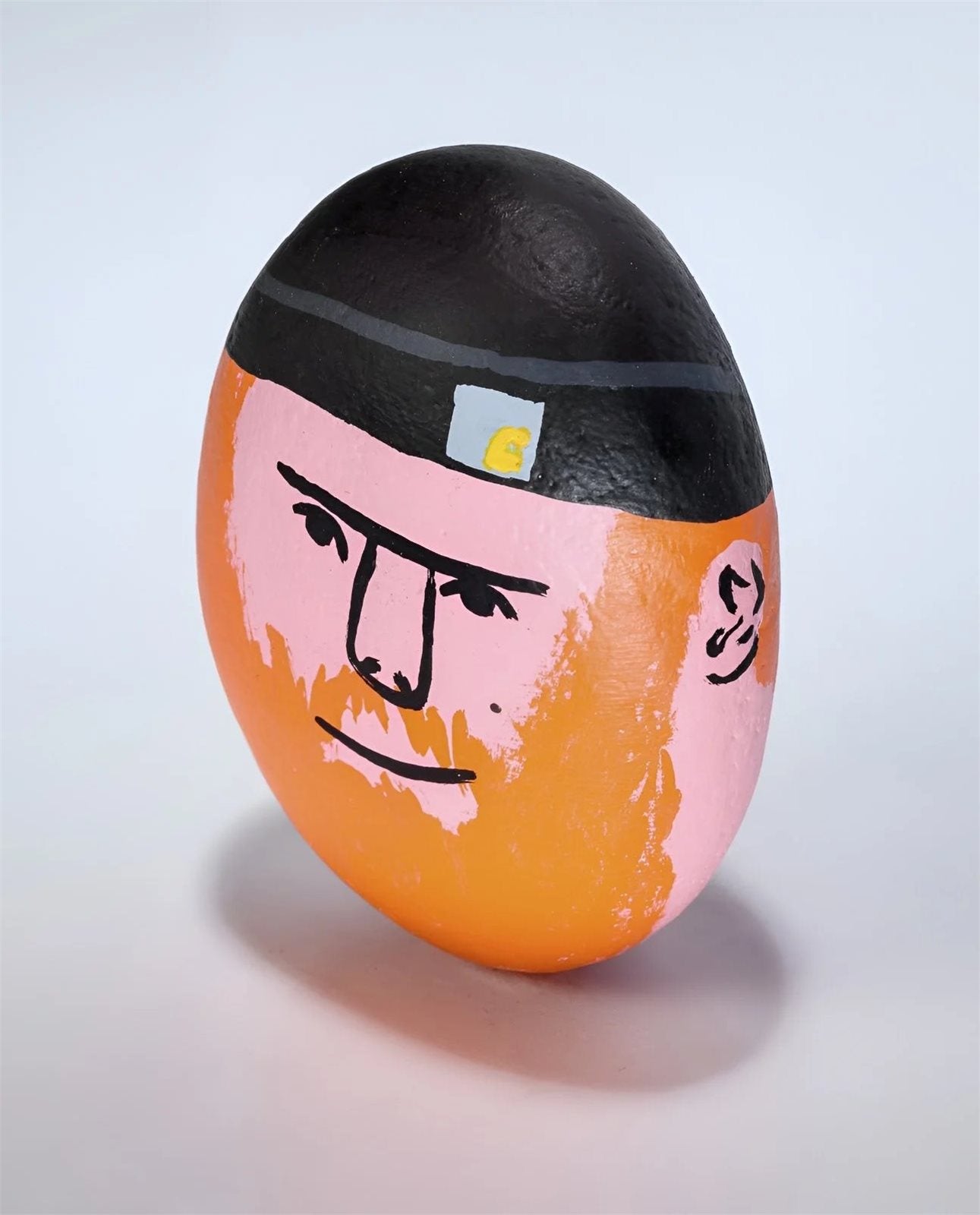 "JW Rocks" Hand Painted Pet Rock, alternate view