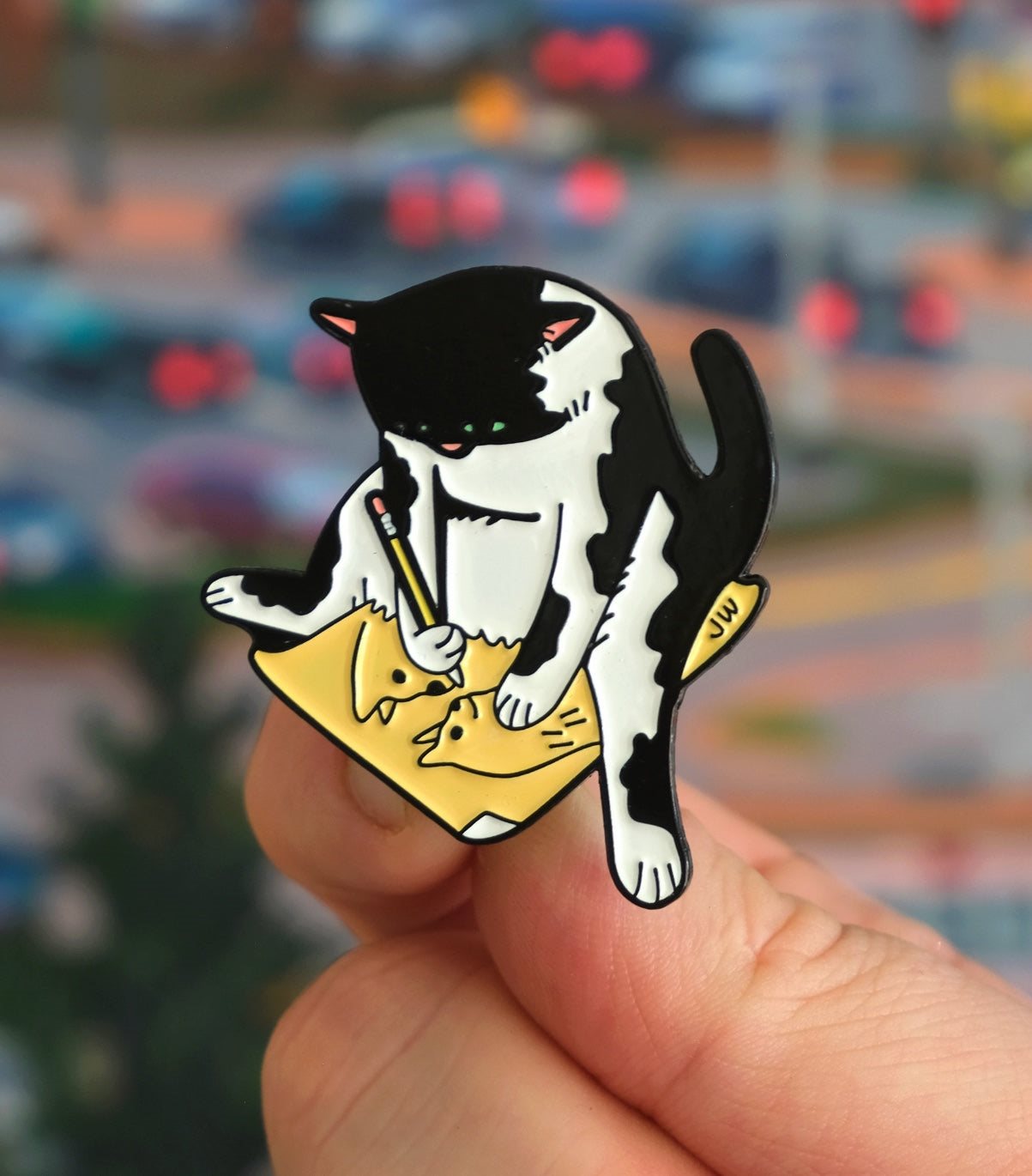 Artist in His Studio Enamel Pin, alternate view