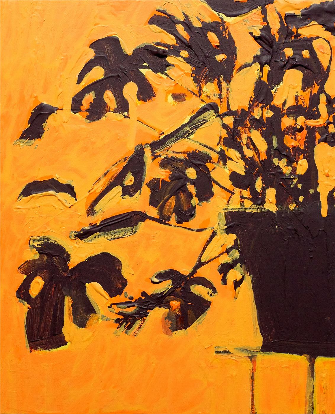 Monstera Sunrise Study