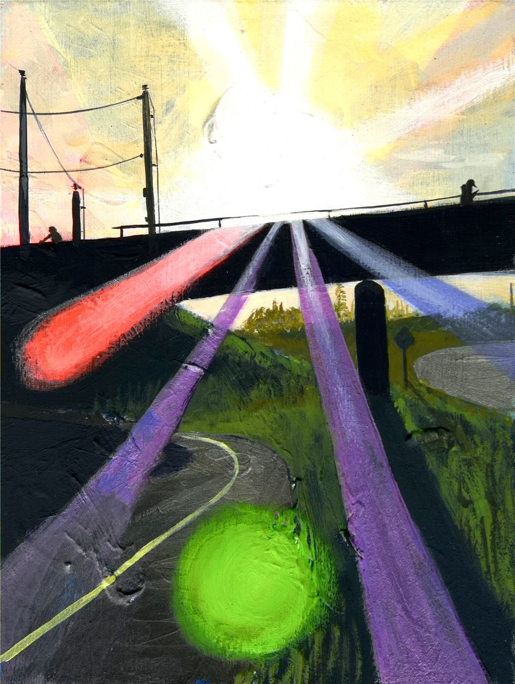 Pedestrian Bridge Sunset